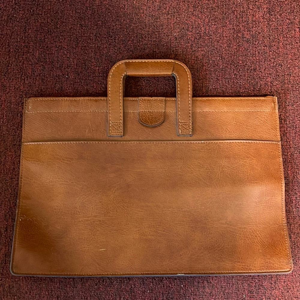 SCHLESINGER LEATHER BRIEFCASE *VINTAGE*